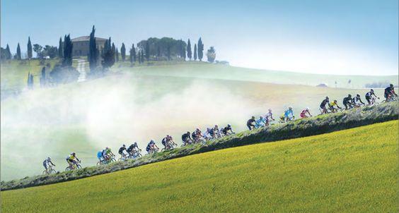 Paisaje toscano que atraviesa la Strade Bianche. Foto: Steve Bauer