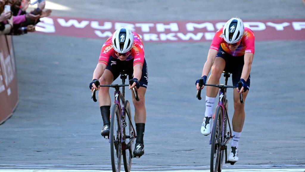 Sprint agónico de Kopecky y Vollering en Strade Bianche