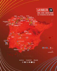 Mapa de la Vuelta a España