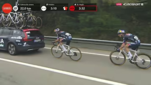 Sanción a Roglic en La Vuelta
