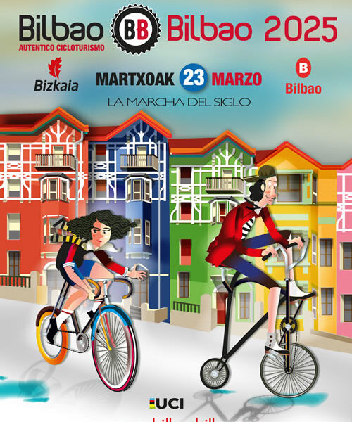 Cartel de la cicloturista Bilbao Bilabo 2025