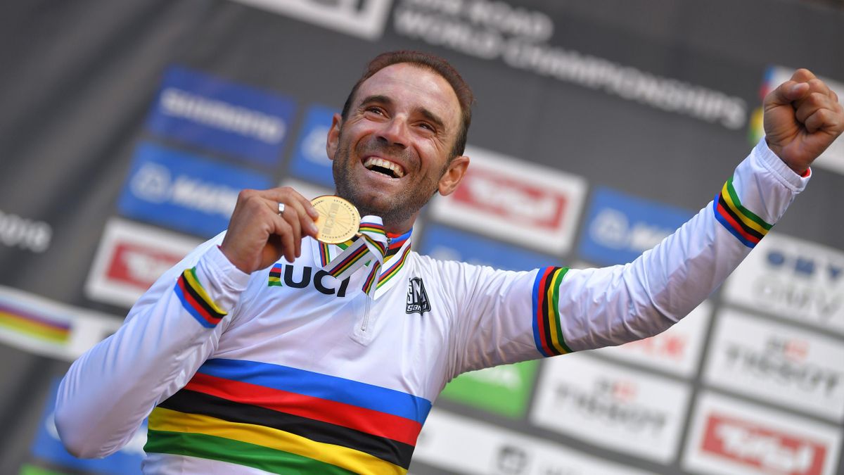 Alejandro Valverde ganaba el arcoiris