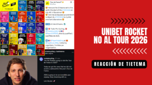 Tietema reacciona a la no invitación del Unibet Rocket al Tour 2026