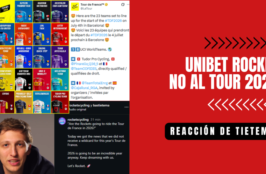 La reacción de Tietema a la no invitación del Unibet Rockets al Tour 2026