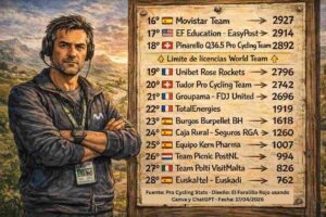 Puntos UCI ciclismo 2026-2028