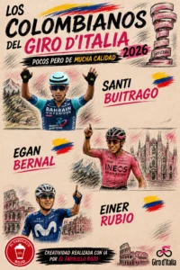 Colombianos del Giro d'Italia 2026