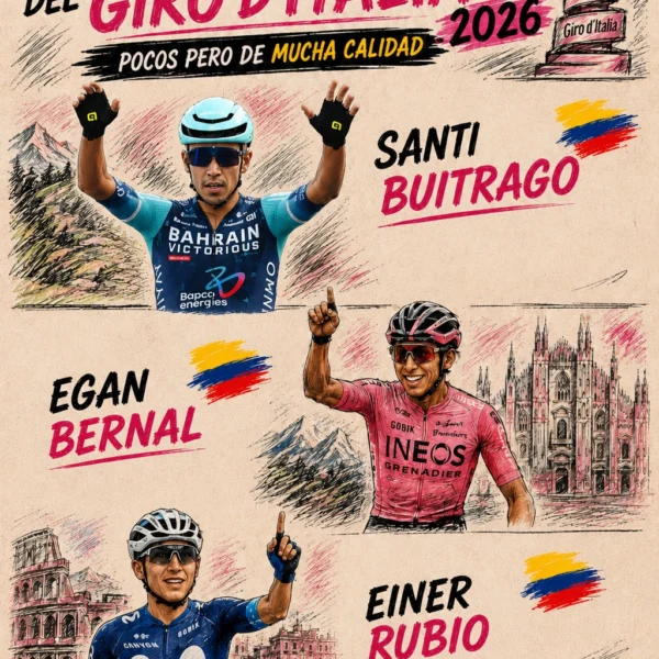 Los colombianos del Giro d’Italia 2026: Pocos pero de mucha calidad