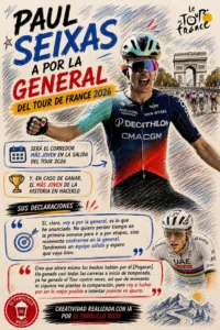 Paul Seixas a por la general del Tour y a poner las cosas difíciles a Pogacar