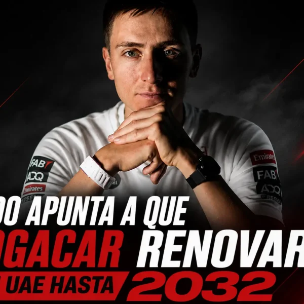 Tadej Pogacar con UAE hasta 2032